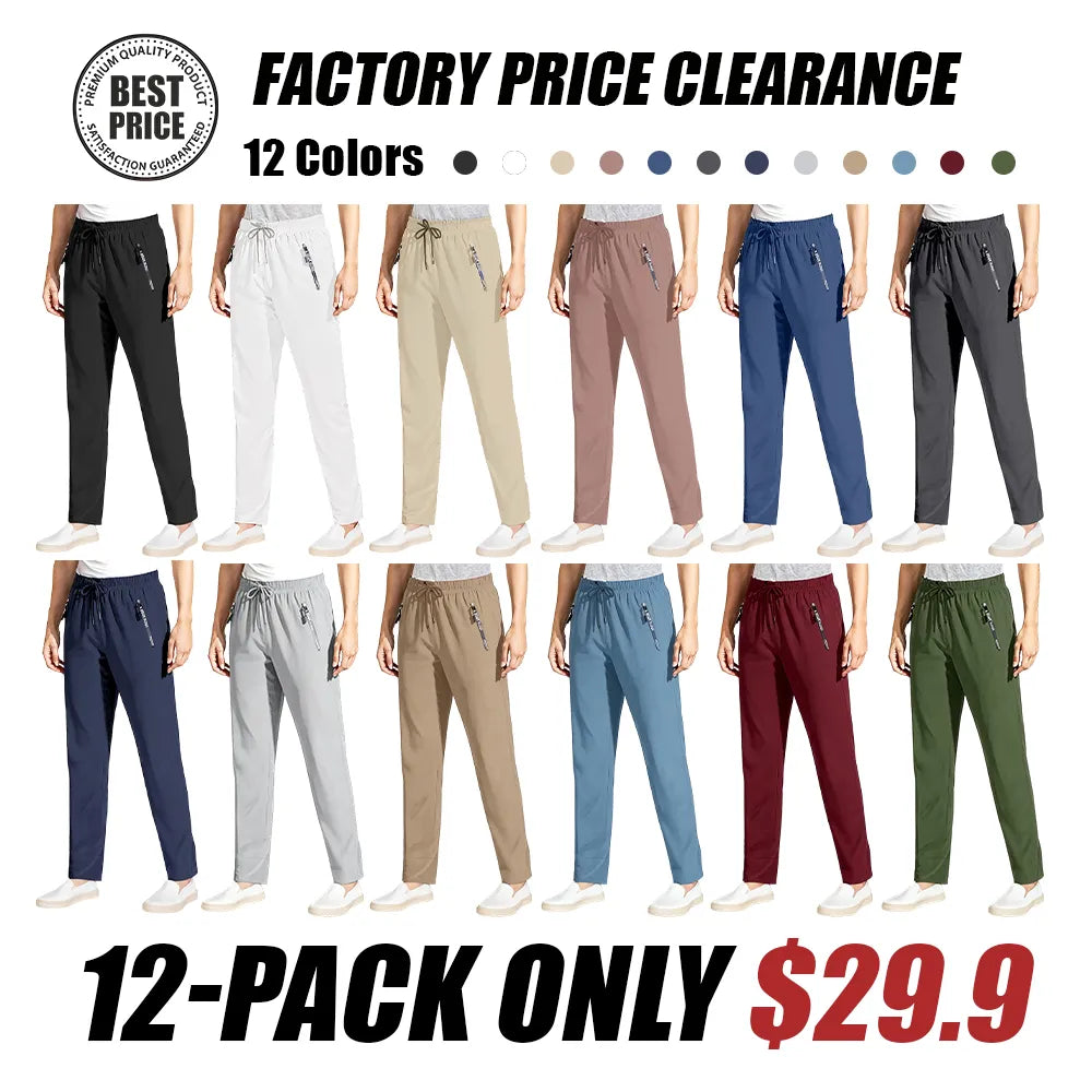 Women’s Ultra-Stretch Ice Silk Casual Pants – Lightweight & Comfortable