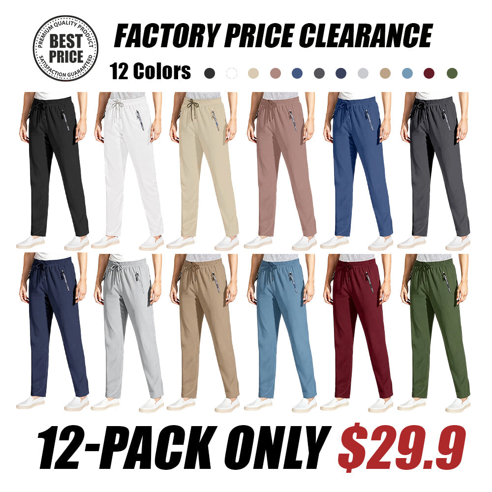 Women’s Ultra-Stretch Ice Silk Casual Pants – Lightweight & Comfortable