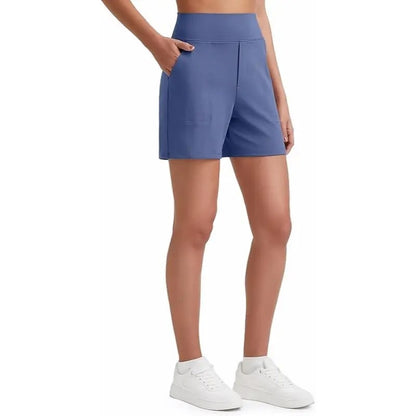 Women's Athletic Shorts✨ High Waisted Running Yoga Shorts Summer Casual Burmuda Shorts🌟 with Pockets Activewear💥