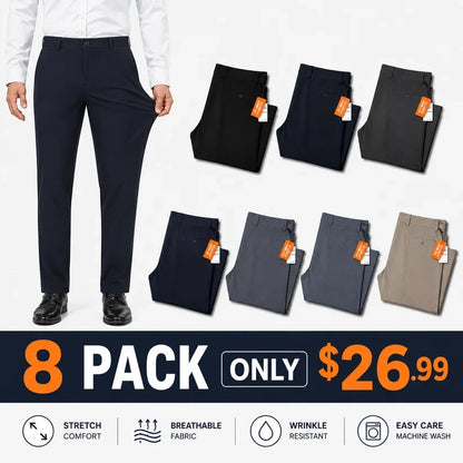 👍🔥Limited-Time Promotion-Stretch Dress Pants No Iron Golf Pants