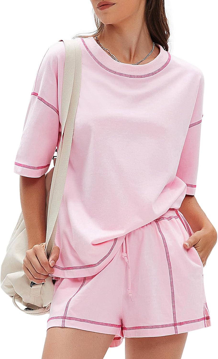 Women's Casual Summer 100% Cotton 2 Piece Sets