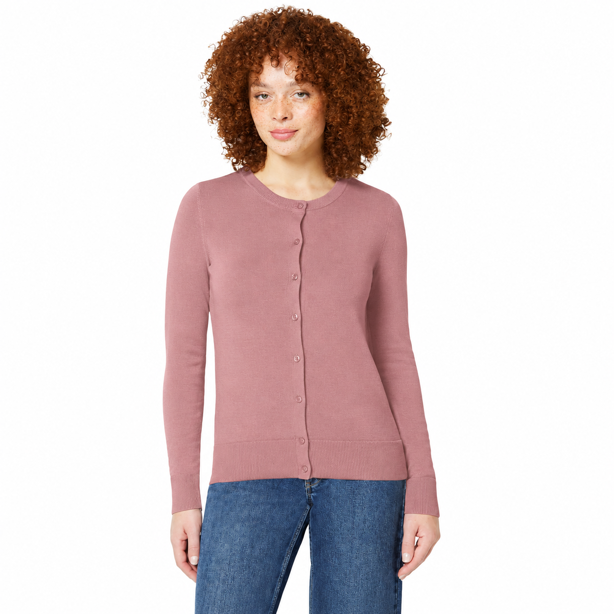 Women's Soft Fine-Knit Button-Front Cardigan Multipacks