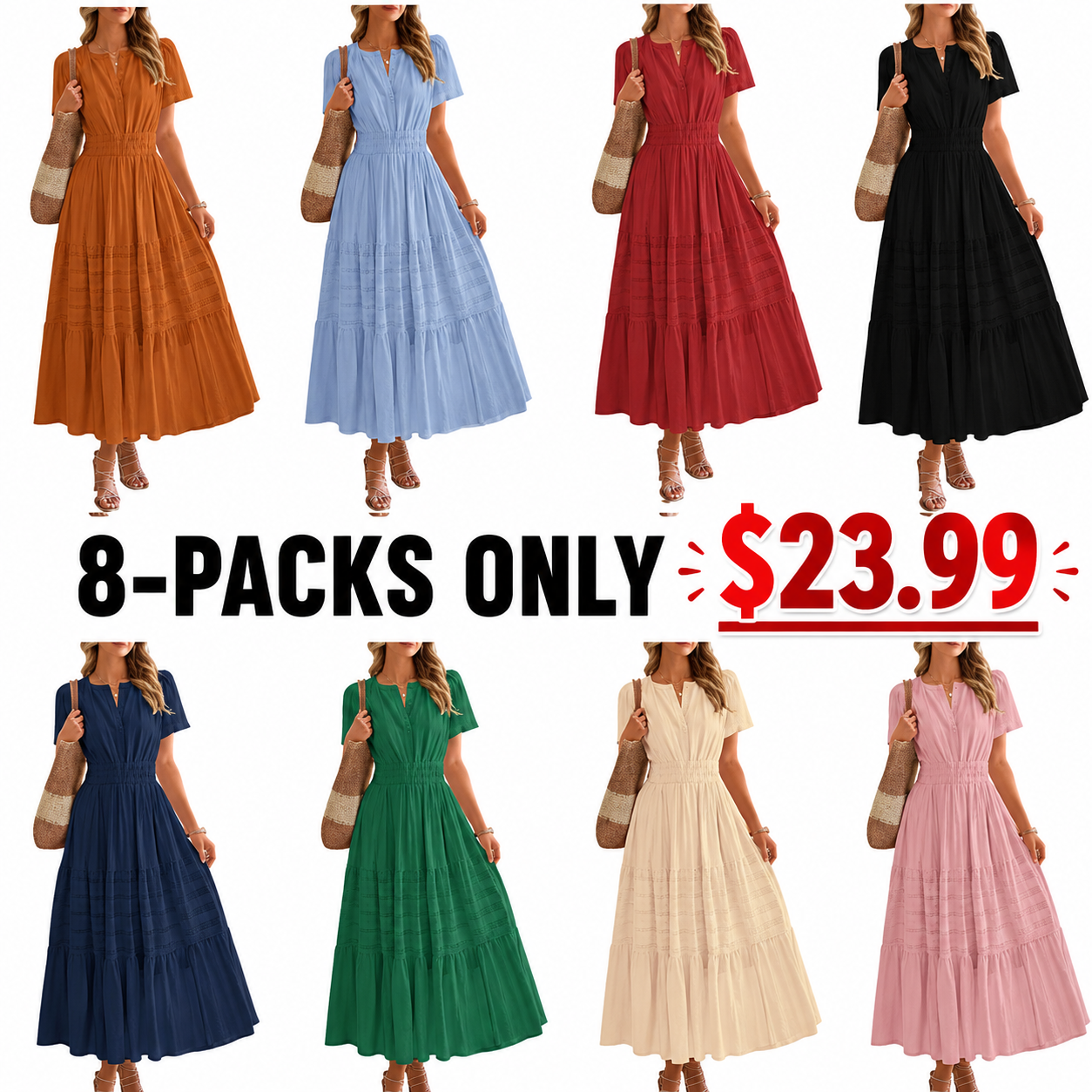 Women's Casual Maxi Dresses Lightweight (Long Version)
