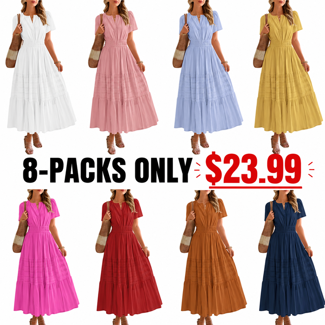 Women's Casual Maxi Dresses Lightweight (Long Version)