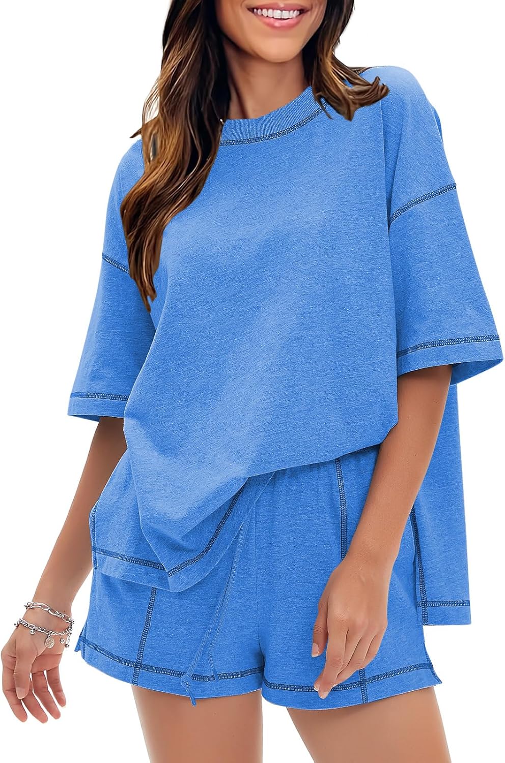 Women's Casual Summer 100% Cotton 2 Piece Sets