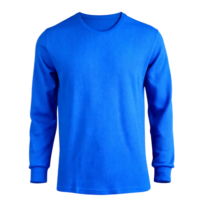 Men's Cotton Waffle-Knit Crew Neck Shirt