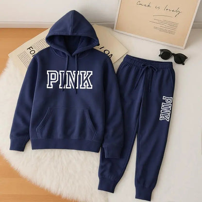 🤲Women's Casual Printed Hoodie & Drawstring Jogger Pants Set
