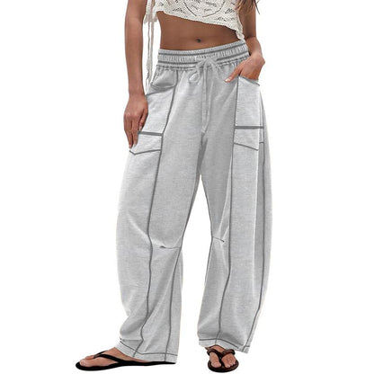 Tanming Women's Barrel Wide Leg Yoga Pants