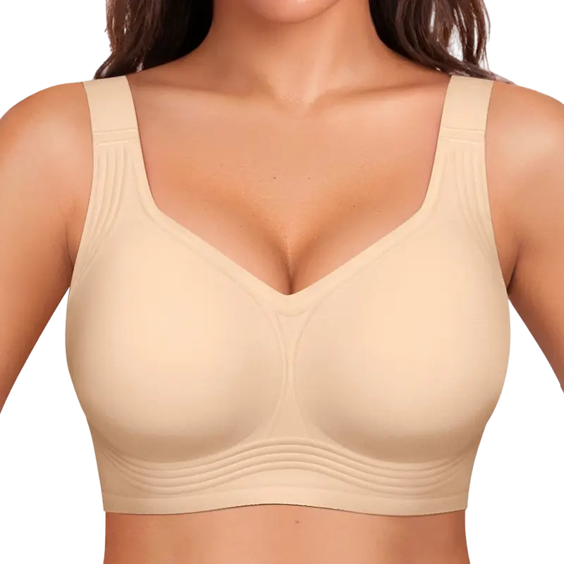 Women's Jelly Bra Wireless Support Bra – Seamless Full Coverage Everyday Bra