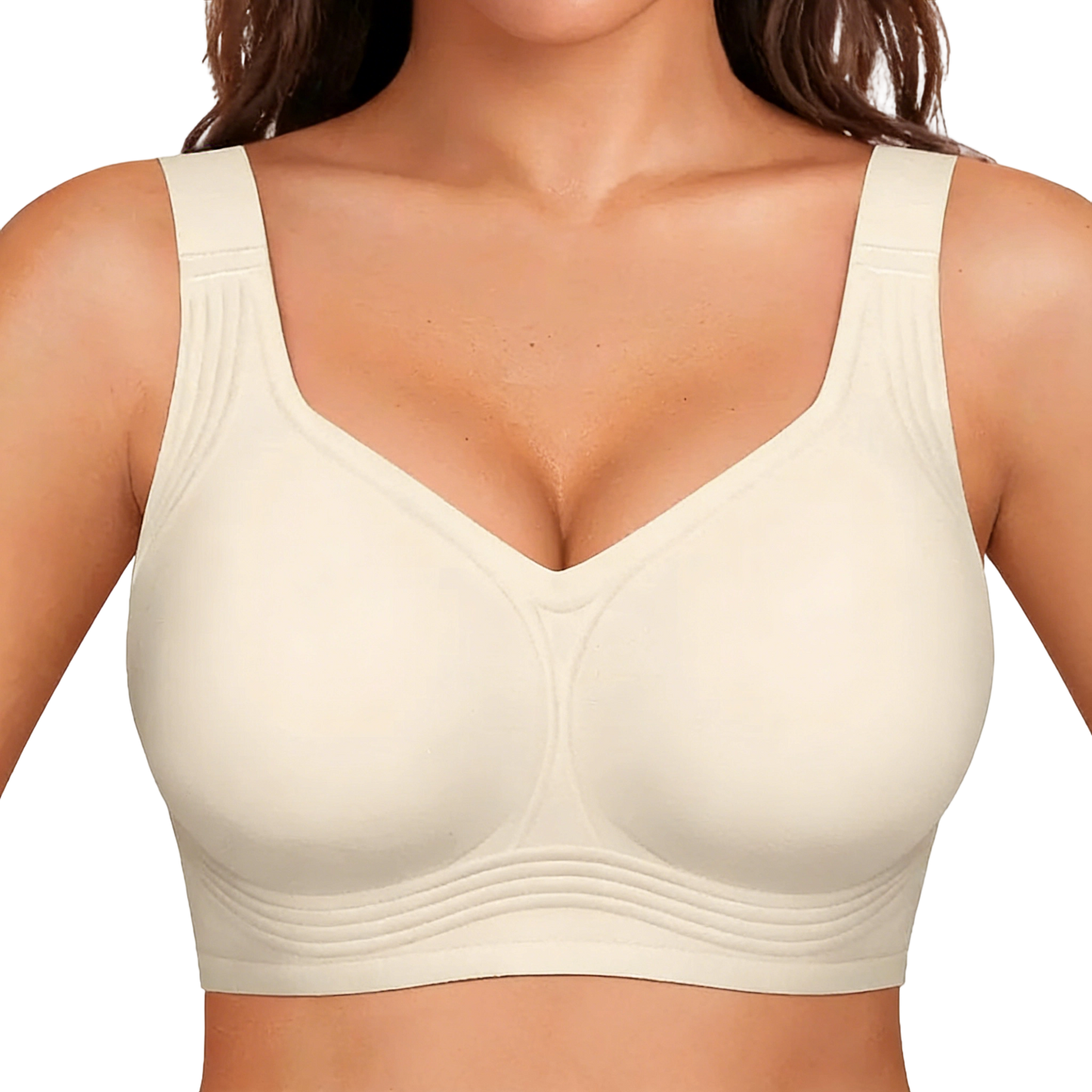 Women's Jelly Bra Wireless Support Bra – Seamless Full Coverage Everyday Bra