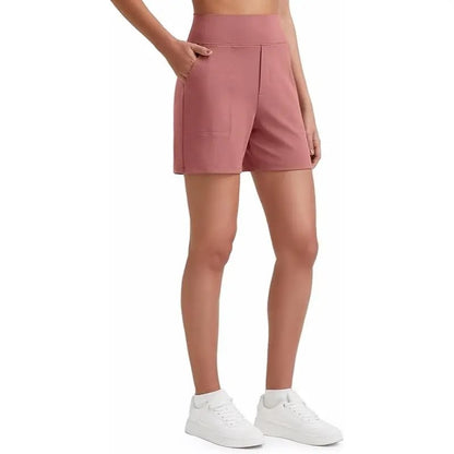 Women's Athletic Shorts✨ High Waisted Running Yoga Shorts Summer Casual Burmuda Shorts🌟 with Pockets Activewear💥