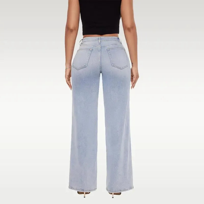 Women’s BBL-Enhancing Wide-Leg Baggy Jeans