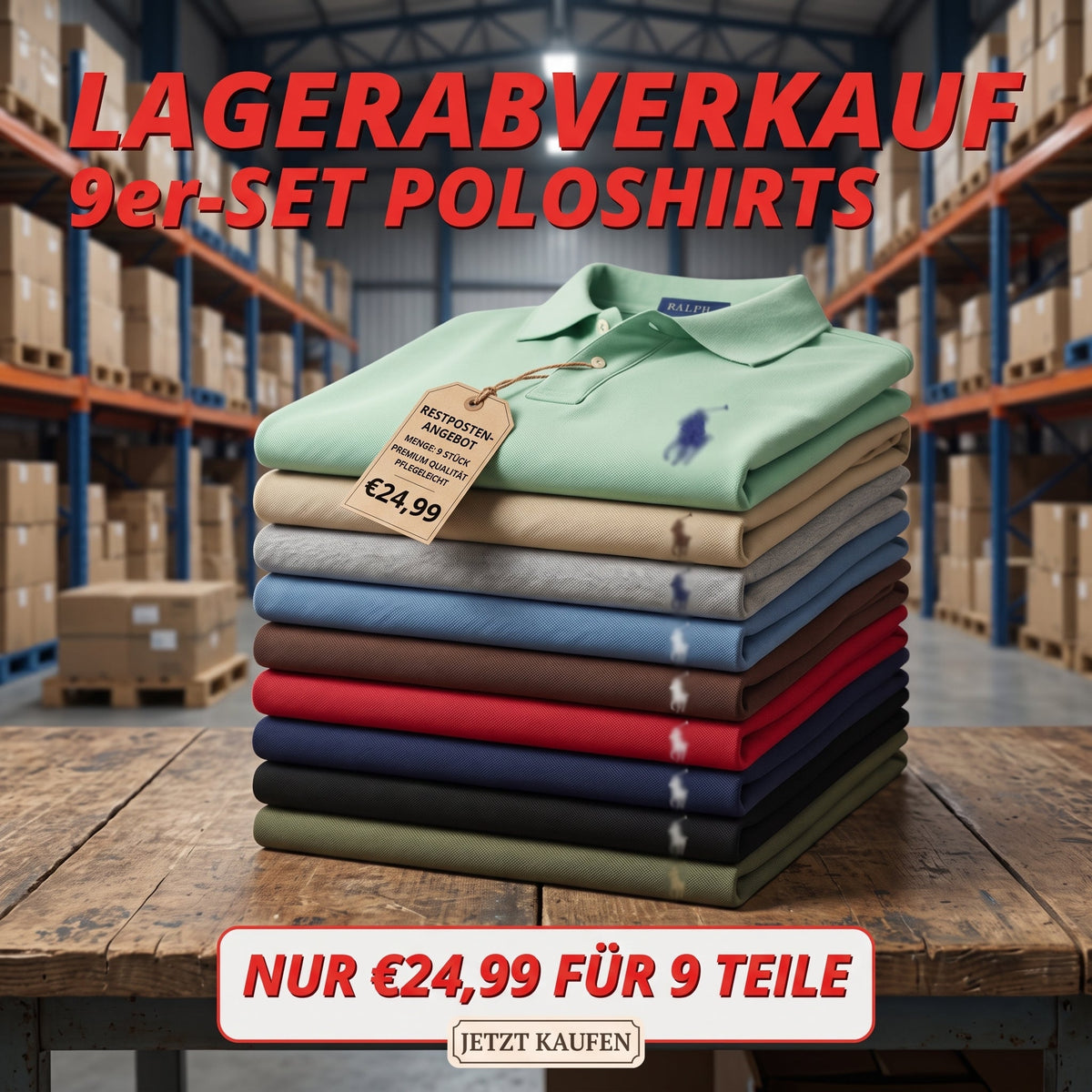 Jahresendverkauf 2026 – Klassische Poloshirts