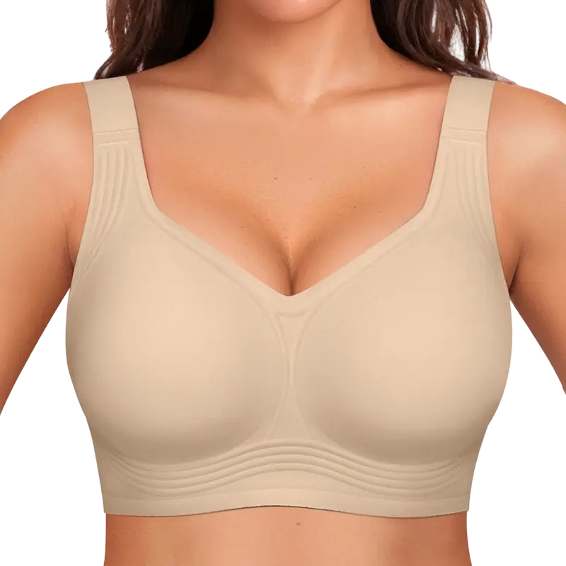 Women's Jelly Bra Wireless Support Bra – Seamless Full Coverage Everyday Bra