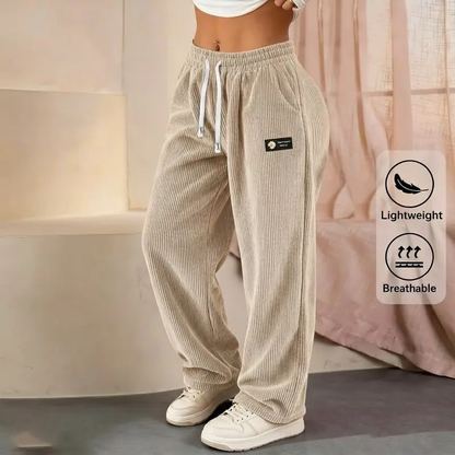 [LETZTER VERKAUFSTAG] Damen-Cordhose mit geradem Bein – 100 % Baumwolle