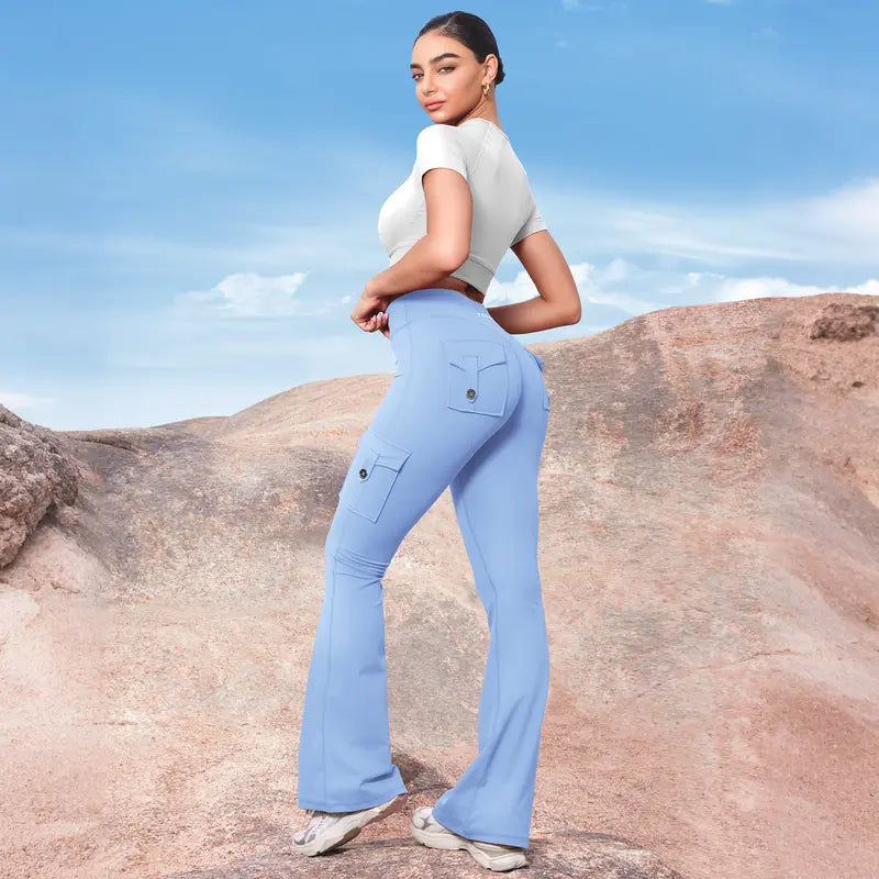 YEOREO CoreFlex Flare Leggings with Pockets