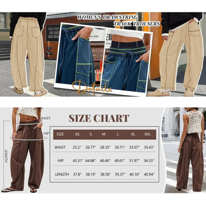 Tanming Women's Barrel Wide Leg Yoga Pants