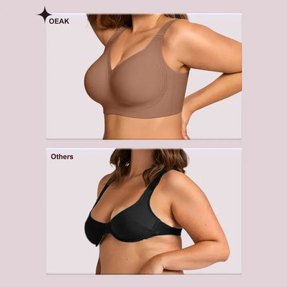 Women's Jelly Bra Wireless Support Bra – Seamless Full Coverage Everyday Bra