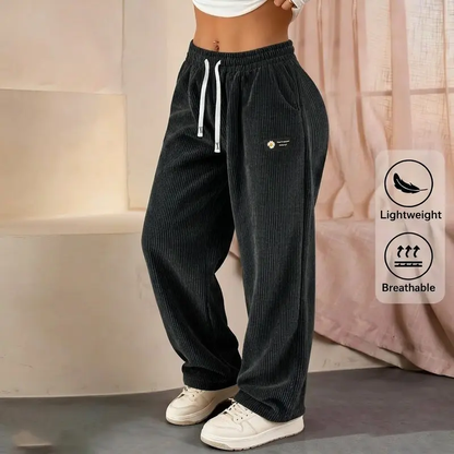 Women’s Relaxed Corduroy Straight-Leg Pants