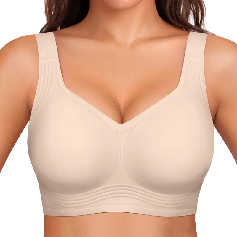 Women's Jelly Bra Wireless Support Bra – Seamless Full Coverage Everyday Bra