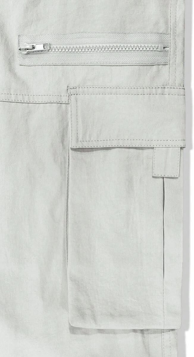 Men's Loose Solid Color All-match Pocket Drawstring Waist Overalls