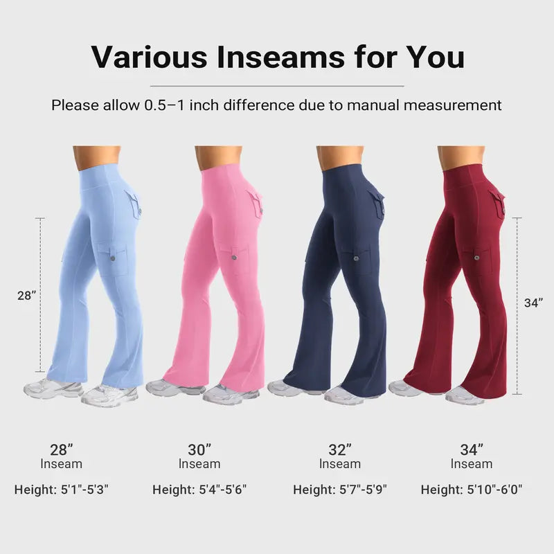 YEOREO CoreFlex Flare Leggings with Pockets