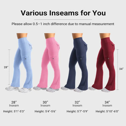 YEOREO CoreFlex Flare Leggings with Pockets