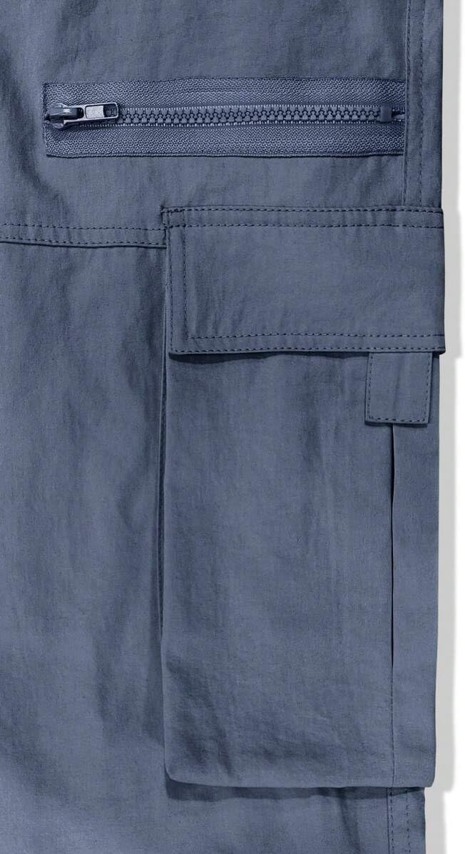 Men's Loose Solid Color All-match Pocket Drawstring Waist Overalls