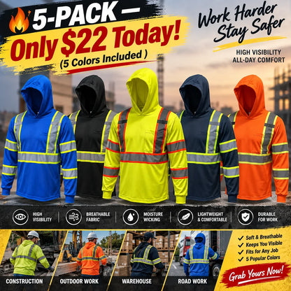 SHIRT ST908 High Visibility Hoodie Long Sleeve Safety Shirt