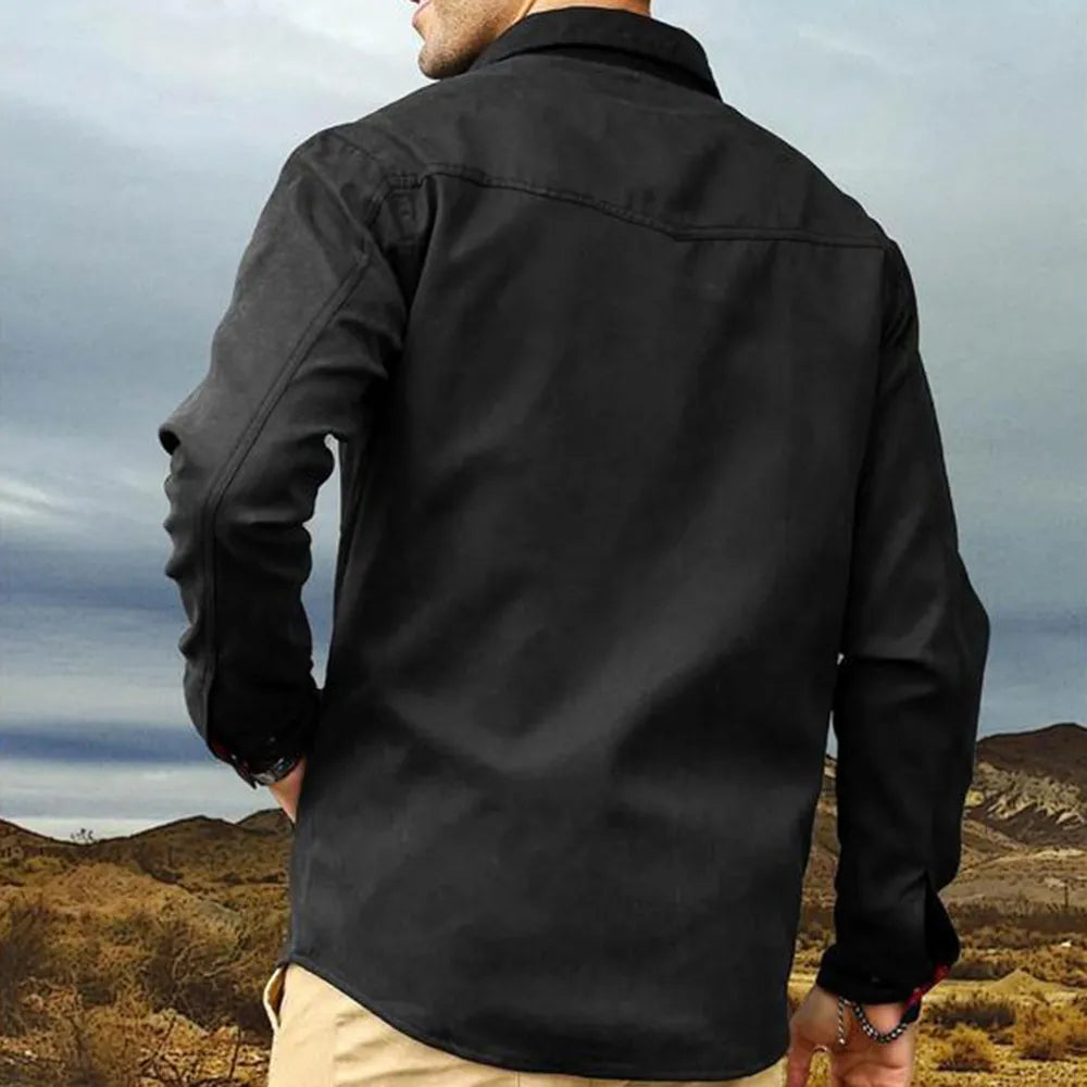 Men's Flannel Lined Shacket Jacket
