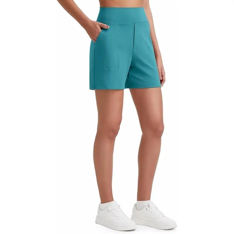 Women's Athletic Shorts✨ High Waisted Running Yoga Shorts Summer Casual Burmuda Shorts🌟 with Pockets Activewear💥