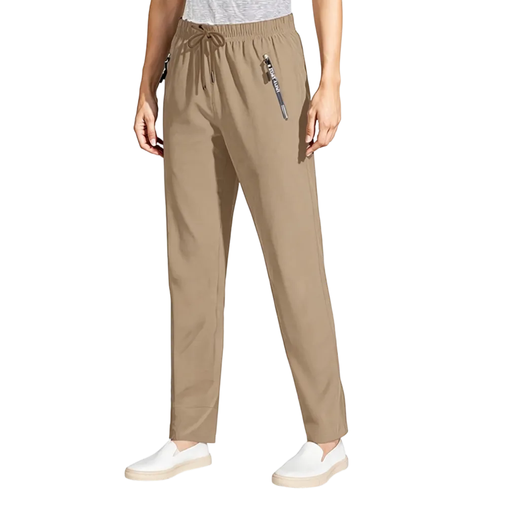 Women’s Ultra-Stretch Ice Silk Casual Pants – Lightweight & Comfortable
