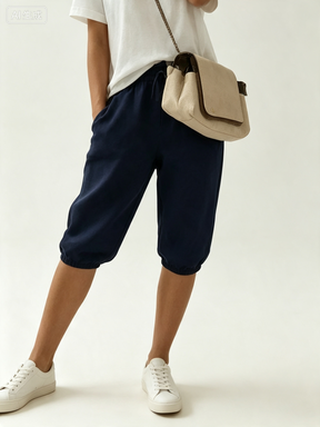 👖 LIMITED-TIME 90% OFF! ✨ Women's Cotton Linen Capris – Loose, Cropped, Rolled Cuff, Pockets 🌿