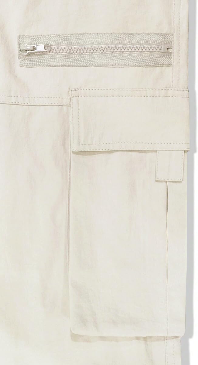 Men's Loose Solid Color All-match Pocket Drawstring Waist Overalls
