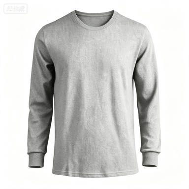 Men's Cotton Waffle-Knit Crew Neck Shirt