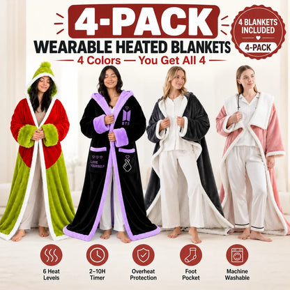 🔥Cozy Wearable Heated Blanket with Foot Pocket