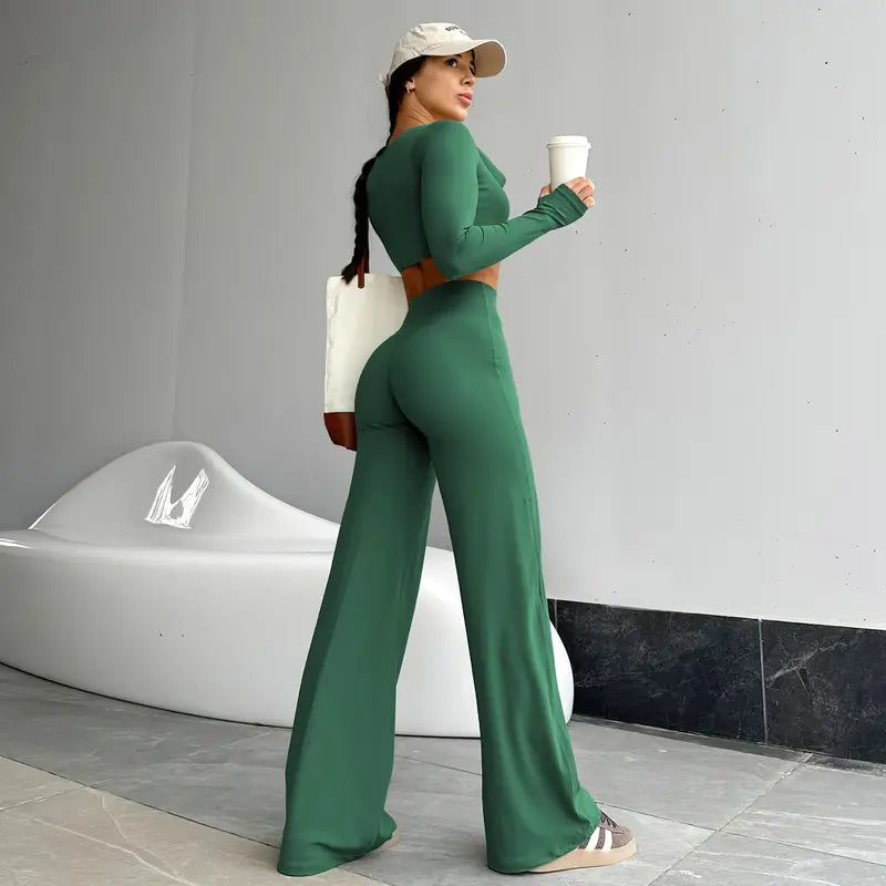 Women's High Waisted Straight Leg Leggings