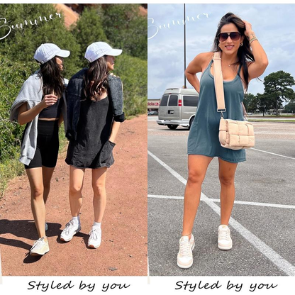 💝Last Day Promotion⚡Women's Athletic Sleeveless Mini Dress