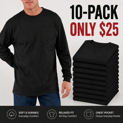 🔥Classic Heavyweight Pocket Work Tee – Relaxed Fit, Built for Everyday Work