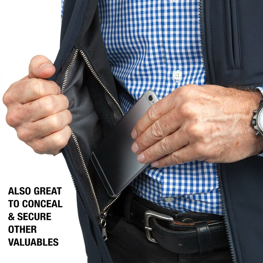 Phantom vest interior pocket storage