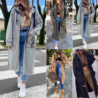 💃Women's oversized hooded coat in a sweatshirt style