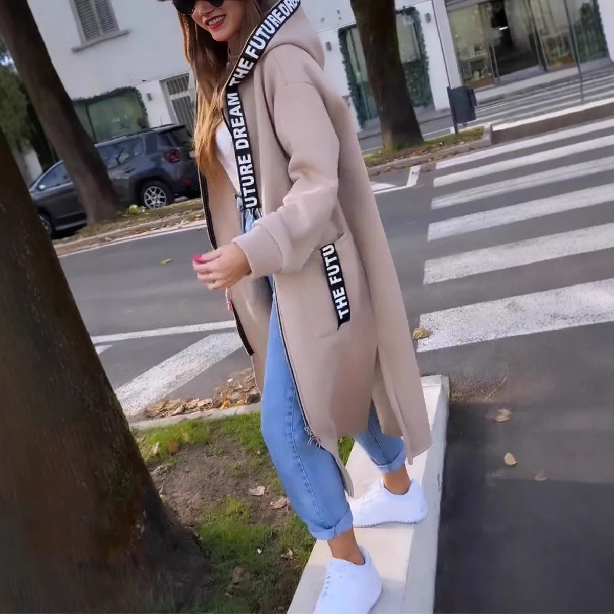 💃Women's oversized hooded coat in a sweatshirt style